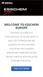 Mobile Screenshot of esschem-europe.com