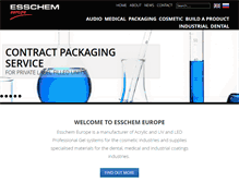 Tablet Screenshot of esschem-europe.com